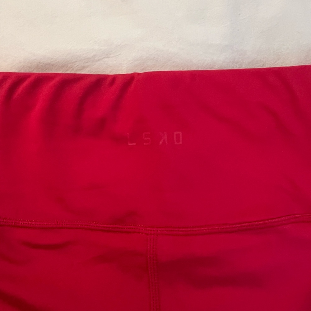 LSKD Women's Red-Pink Sports Bra by - Picture 6 of 8